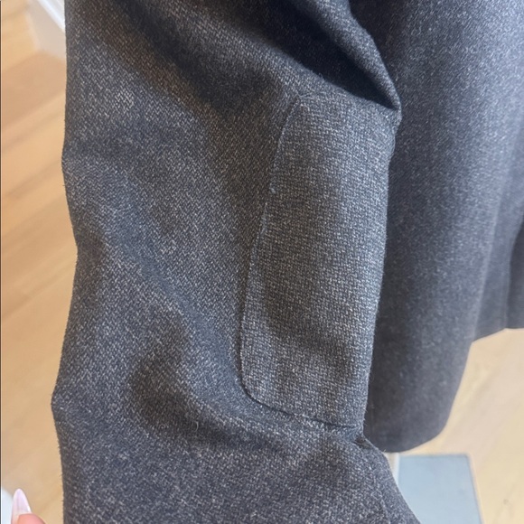 BUGATTI Dark Charcoal Wool Blend Blazer 42R Zip Insert Modern Tailored - Picture 7 of 13